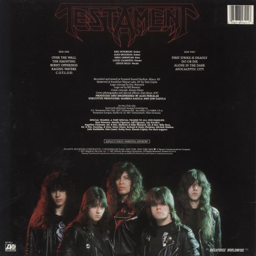 Testament The Legacy - EX vinyl LP album (LP record) US EN1LPTH822043