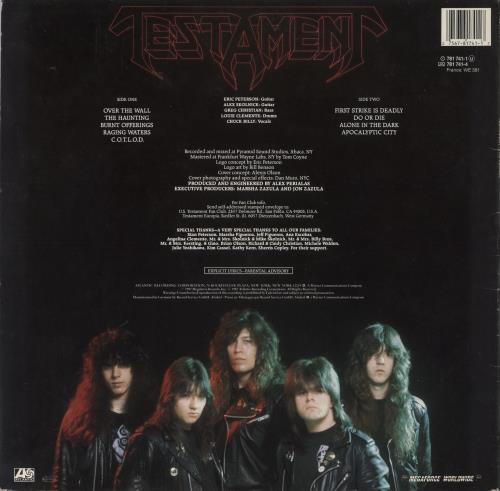 Testament The Legacy vinyl LP album (LP record) German EN1LPTH675189