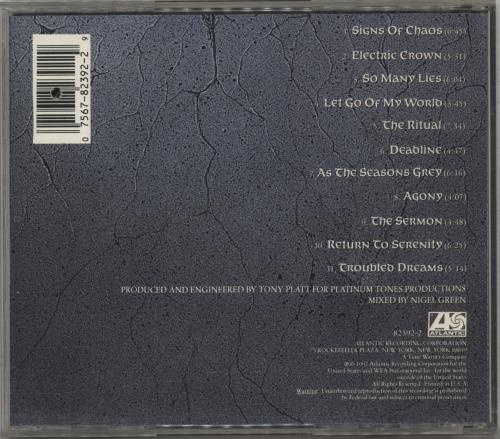 Testament The Ritual CD album (CDLP) US EN1CDTH888847