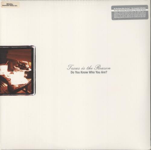 Texas Is The Reason Do You Know Who You Are? - Transparent Orange Vinyl - Sealed 2-LP vinyl record set (Double LP Album) US UGX2LDO878256