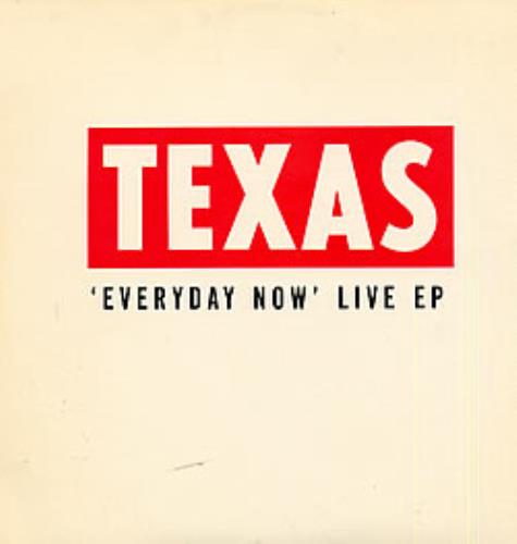 Texas Everyday Now Live Ep 12" vinyl single (12 inch record / Maxi-single) US TEX12EV14254