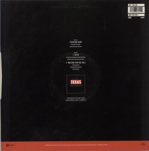Texas Everyday Now 12" vinyl single (12 inch record / Maxi-single) UK TEX12EV93923