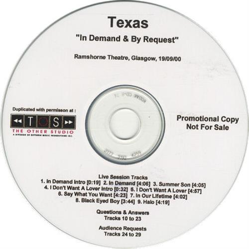 Texas In Demand & By Request CD-R acetate Canadian TEXCRIN432710