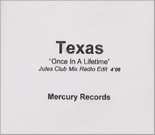 Texas Once In A Lifetime CD-R acetate UK TEXCRON139805