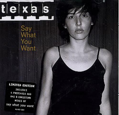Texas Say What You Want + 3 postcards CD single (CD5 / 5") UK TEXC5SA285361