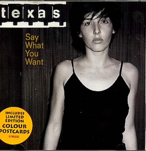 Texas Say What You Want + Postcards CD single (CD5 / 5") Australian TEXC5SA87015