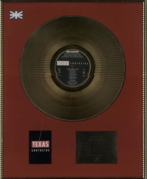 Texas Southside in-house award disc UK TEXAISO544438