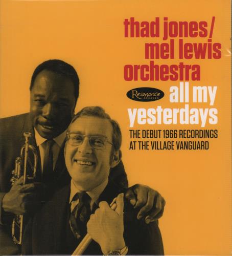 Thad Jones All My Yesterdays 2 CD album set (Double CD) US T/J2CAL670578
