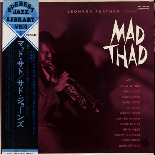 Thad Jones Mad Thad vinyl LP album (LP record) Japanese T/JLPMA364736