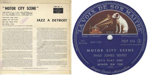 Thad Jones Motor City Scene vinyl LP album (LP record) French T/JLPMO374100