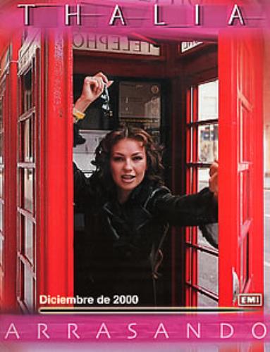 Thalia Arrasando - Diciembre de 2000 media press pack Mexican T-IPPAR251735