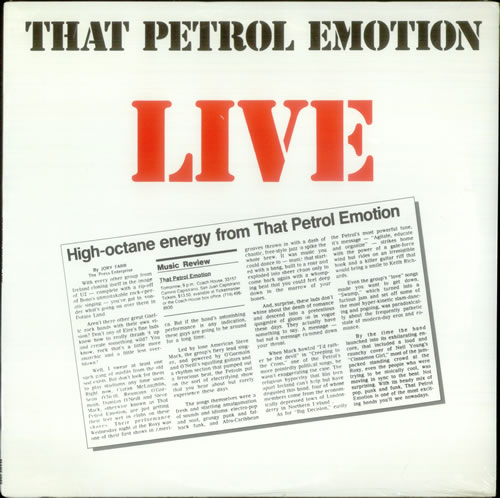 That Petrol Emotion Live - Sealed vinyl LP album (LP record) UK TPELPLI208266