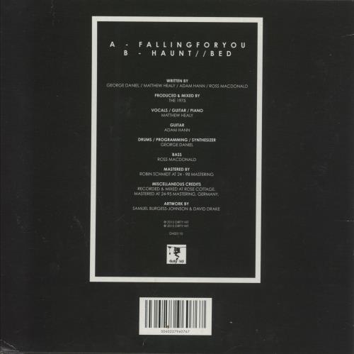 The 1975 Fallingforyou - Clear Vinyl - EX 7" vinyl single (7 inch record / 45) UK W7H07FA879326