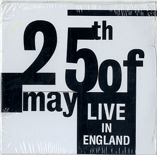 The 25th Of May Live In England - Sealed CD single (CD5 / 5") US 25TC5LI320143