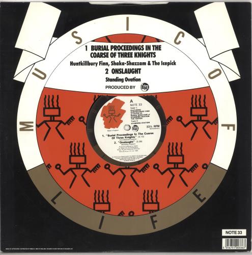 The 3 Knights Burial Proceedings In The Coarse Of Three Knights / Onslaught 12" vinyl single (12 inch record / Maxi-single) UK Z-J12BU726358