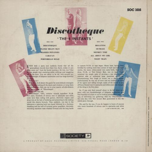 The 4 Instants Discotheque vinyl LP album (LP record) UK 2IHLPDI758531