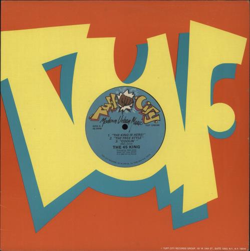 The 45 King The King Is Here! 12" vinyl single (12 inch record / Maxi-single) US U-812TH868972