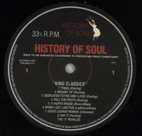 The 5 Royales The Harbingers Of Soul vinyl LP album (LP record) UK V14LPTH869290