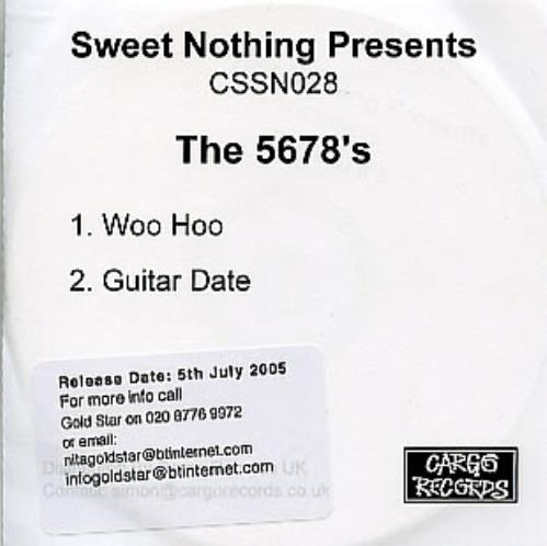 THE 5678's Woo Hoo CD-R acetate UK TE8CRWO296903