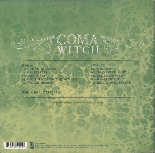 The Acacia Strain Coma Witch - Green Starburst Vinyl 2-LP vinyl record set (Double LP Album) US 6JT2LCO823806