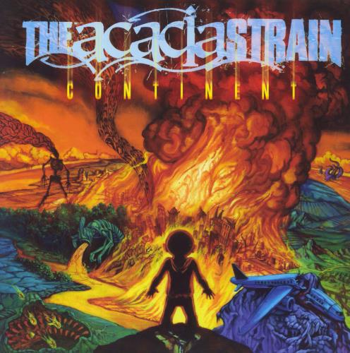 The Acacia Strain Continent - Green with Orange Splatter Vinyl vinyl LP album (LP record) US 6JTLPCO825675