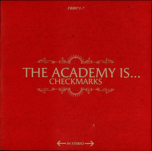 The Academy Is... Checkmarks 7" vinyl single (7 inch record / 45) UK T8907CH534475