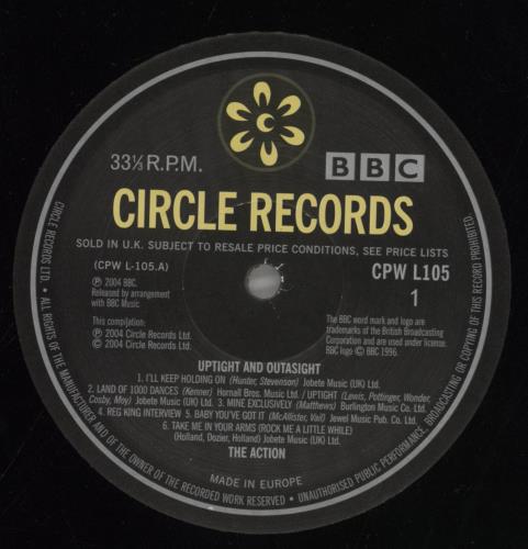 The Action Uptight And Outasight vinyl LP album (LP record) UK ATILPUP858580