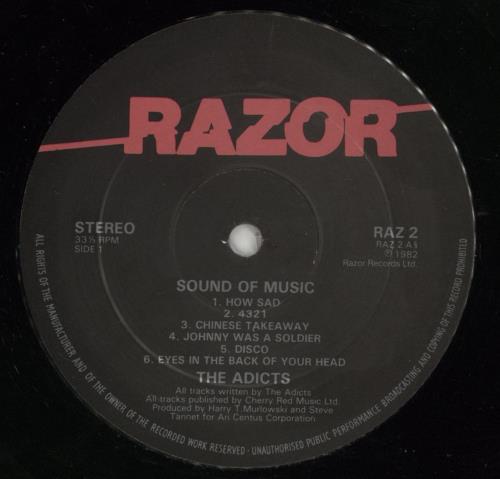 The Adicts Sound Of Music vinyl LP album (LP record) UK ADILPSO778929