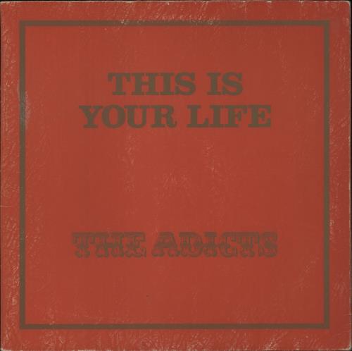 The Adicts This Is Your Life - VG vinyl LP album (LP record) UK ADILPTH877910
