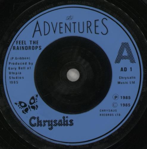 The Adventures Feel The Raindrops 7" vinyl single (7 inch record / 45) UK AVN07FE295029