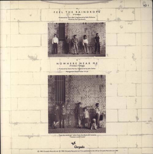 The Adventures Feel The Raindrops 7" vinyl single (7 inch record / 45) UK AVN07FE295029