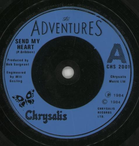 The Adventures Send My Heart - Gatefold 7" vinyl single (7 inch record / 45) UK AVN07SE462157