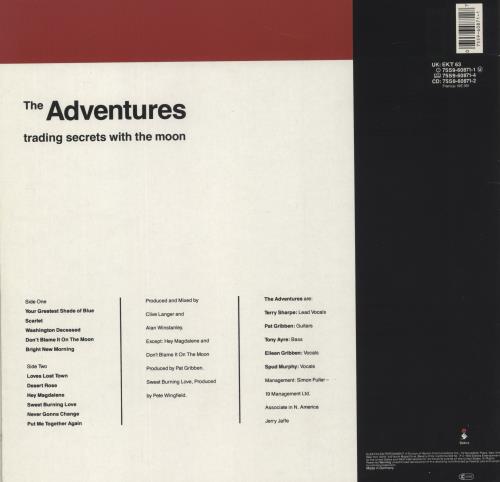 The Adventures Trading Secrets With The Moon vinyl LP album (LP record) German AVNLPTR145350