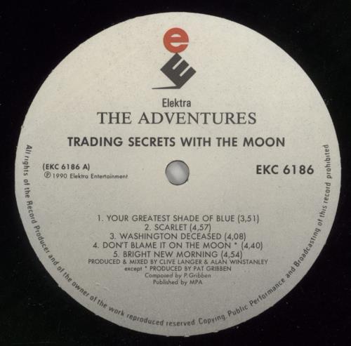 The Adventures Trading Secrets With The Moon vinyl LP album (LP record) South African AVNLPTR869337