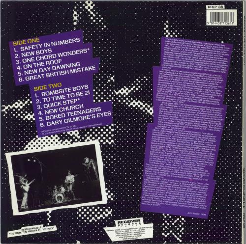 The Adverts Live At The Roxy Club vinyl LP album (LP record) UK AVRLPLI775431