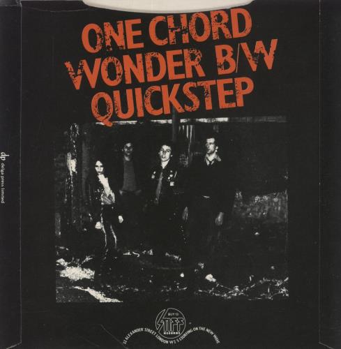 The Adverts One Chord Wonders - 2nd - Solid + Picture Sleeve 7" vinyl single (7 inch record / 45) UK AVR07ON449712