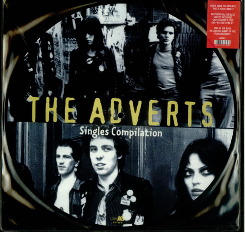 The Adverts Singles Compilation picture disc LP (vinyl picture disc album) Italian AVRPDSI450780