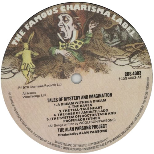 The Alan Parsons Project Tales Of Mystery And Imagination - 1st vinyl LP album (LP record) UK TPPLPTA240424