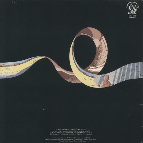 The Alan Parsons Project Tales Of Mystery And Imagination - blue label vinyl LP album (LP record) UK TPPLPTA875686