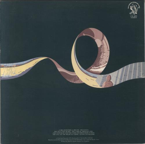 The Alan Parsons Project Tales Of Mystery And Imagination - VG vinyl LP album (LP record) UK TPPLPTA824307
