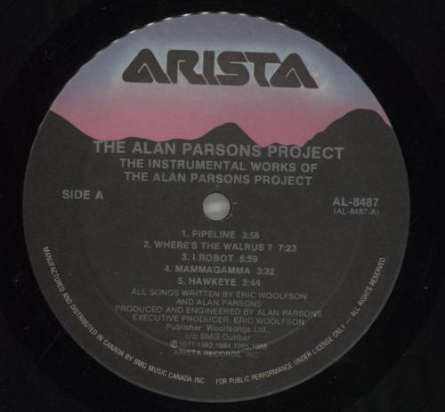 The Alan Parsons Project The Instrumental Works vinyl LP album (LP record) Canadian TPPLPTH857923