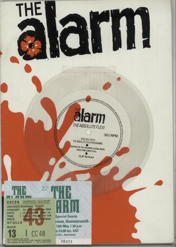 The Alarm Absolute Tour + Flexi + Ticket Stubs tour programme UK ALATRAB670975