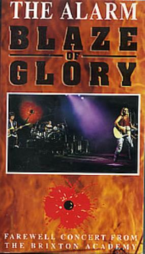 The Alarm Blaze Of Glory video (VHS or PAL or NTSC) UK ALAVIBL283072