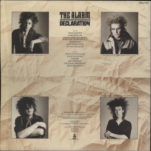 The Alarm Declaration - Shrink vinyl LP album (LP record) UK ALALPDE865323