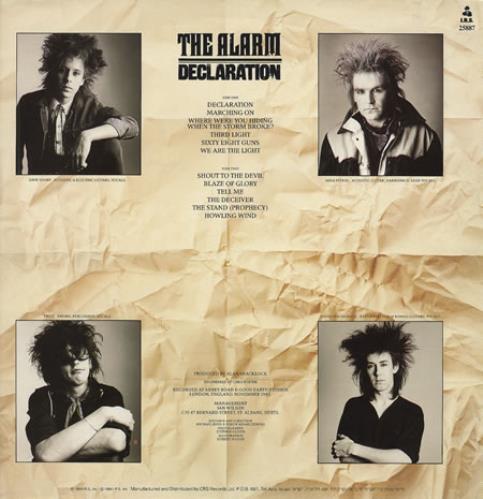 The Alarm Declaration vinyl LP album (LP record) Israeli ALALPDE285268
