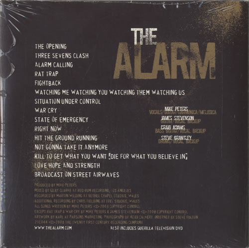 The Alarm Guerilla Tactics 2-disc CD/DVD set US ALA2DGU462639