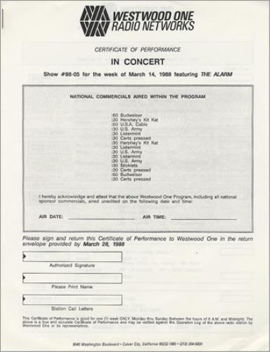 The Alarm In Concert 2-LP vinyl record set (Double LP Album) US ALA2LIN370377