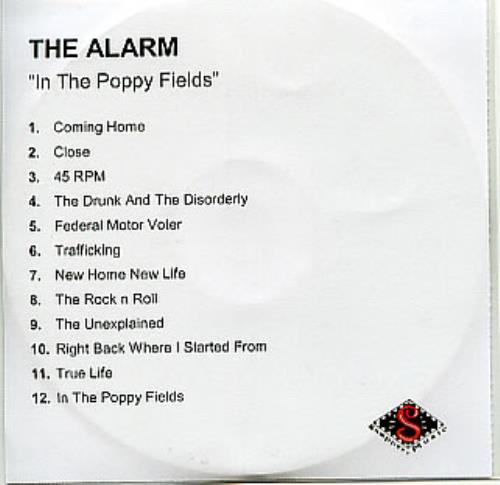 The Alarm In The Poppyfields CD-R acetate UK ALACRIN284979