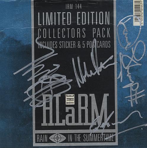 The Alarm Rain - Fully Autographed 7" vinyl single (7 inch record / 45) UK ALA07RA400769