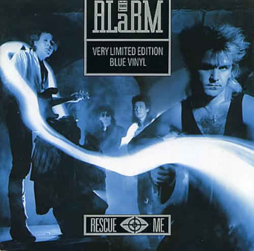 The Alarm Rescue Me - Blue Vinyl 7" vinyl single (7 inch record / 45) UK ALA07RE109761